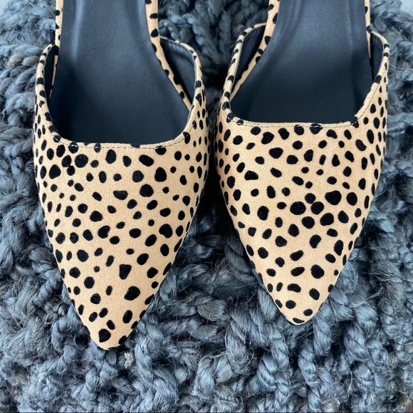 Lulu’s Cheetah print pointed toe mule heels sz 11 - Picture 5 of 9